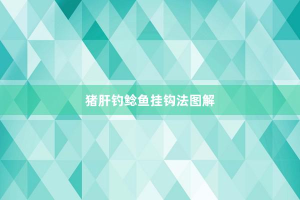 猪肝钓鲶鱼挂钩法图解
